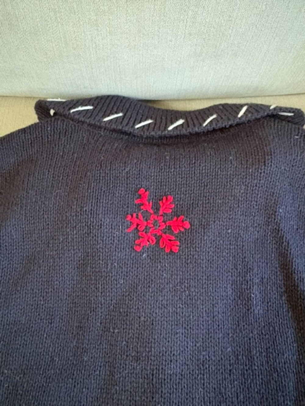 Vintage Pappagallo 80s 90s Cottagecore American Holiday Zip Sweater Vest Small - Picture 3 of 10